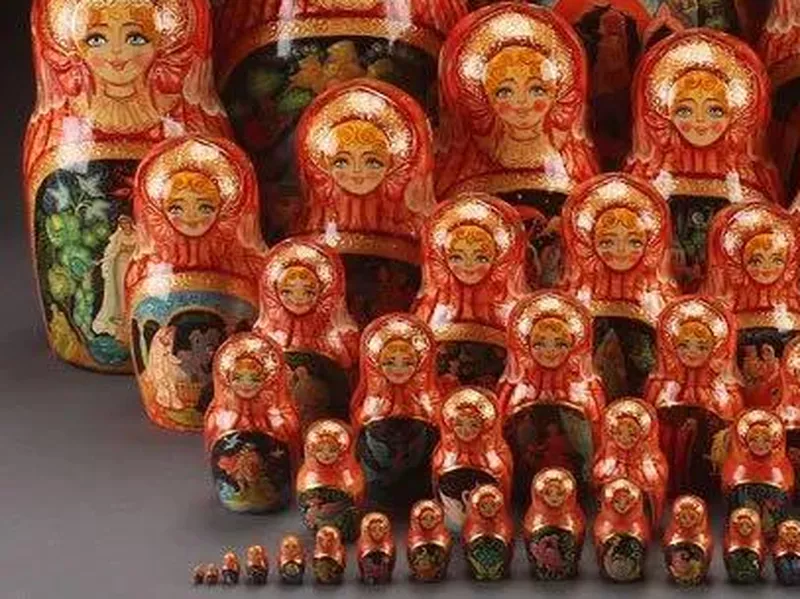 Large Set of Hand Painted Dolls