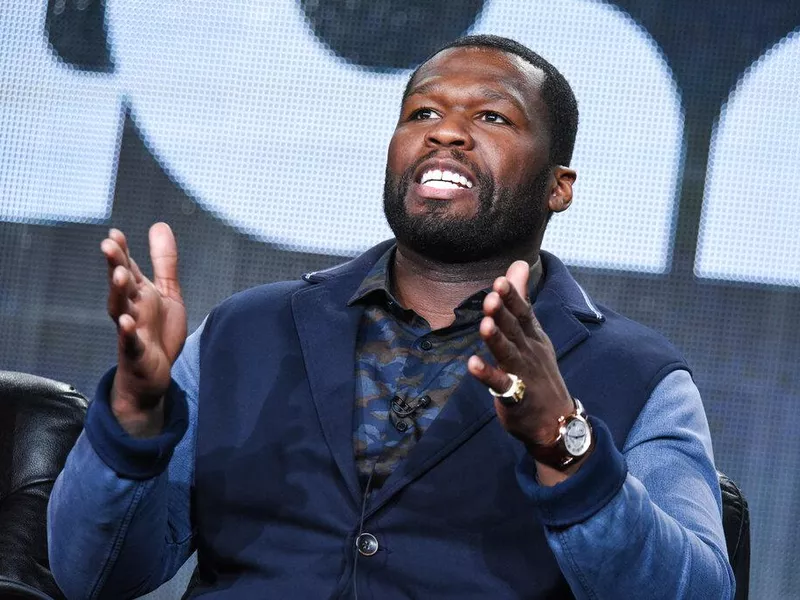 50 Cent at power panel