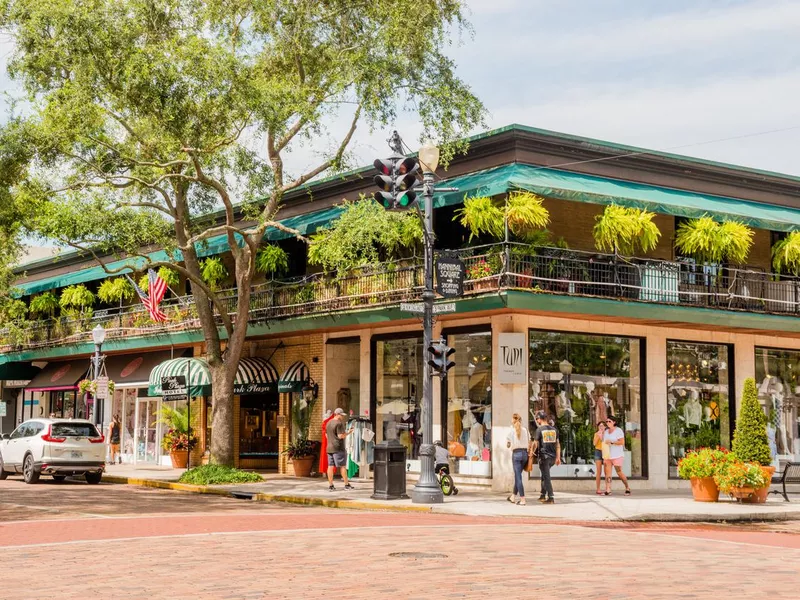 Park Avenue in Downtown Winter Park Florida USA