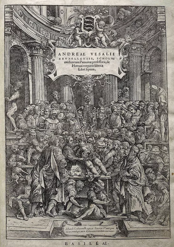 Vesalius Fabrica fronticepiece