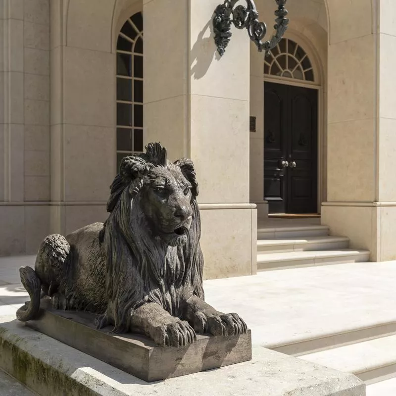 Statue and doorway