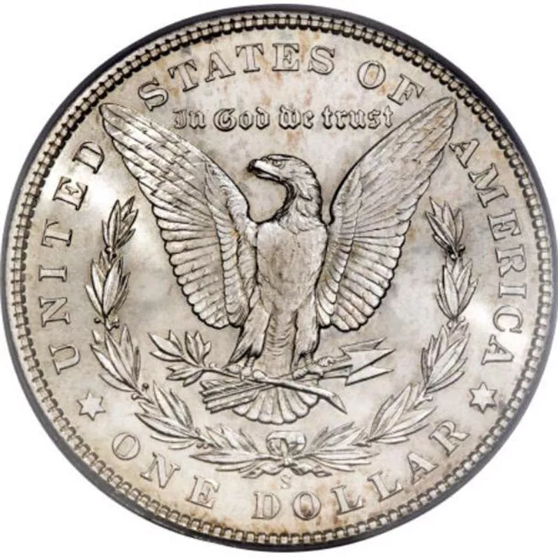 1904-S Morgan Silver Dollar back