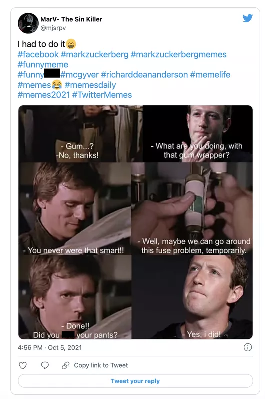 Facebook MacGyver meme