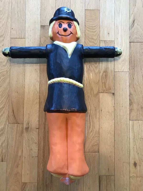 Vintage Union Plastics 34-Inch Scarecrow Blow Mold Decoration