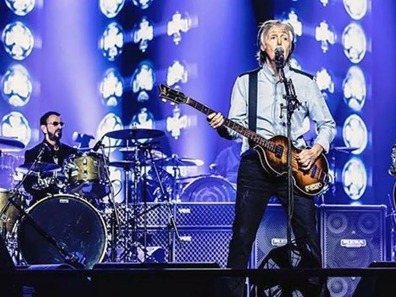 Ringo sits in on Paul's concert