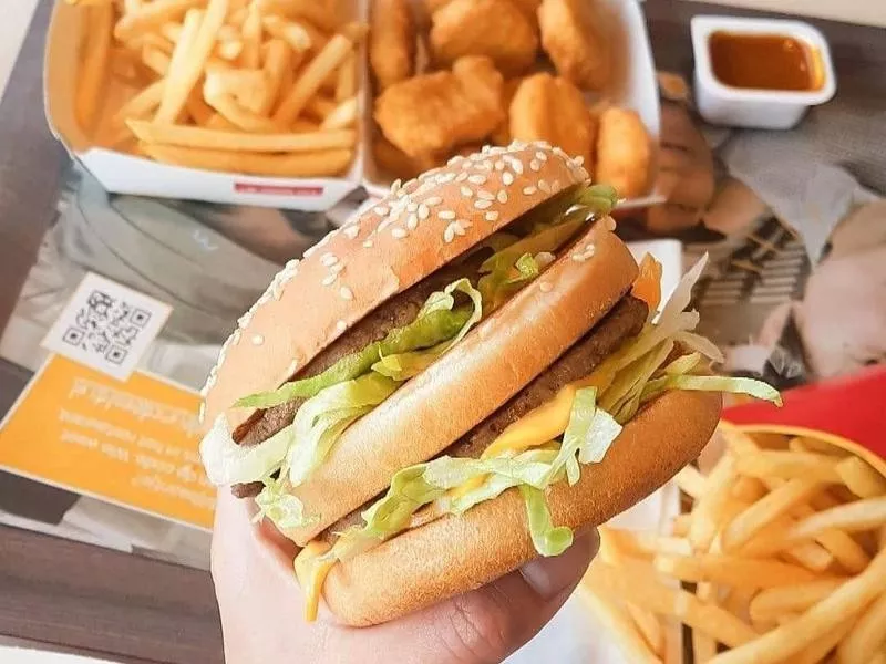 Big Mac, Chicken McNuggets and fries