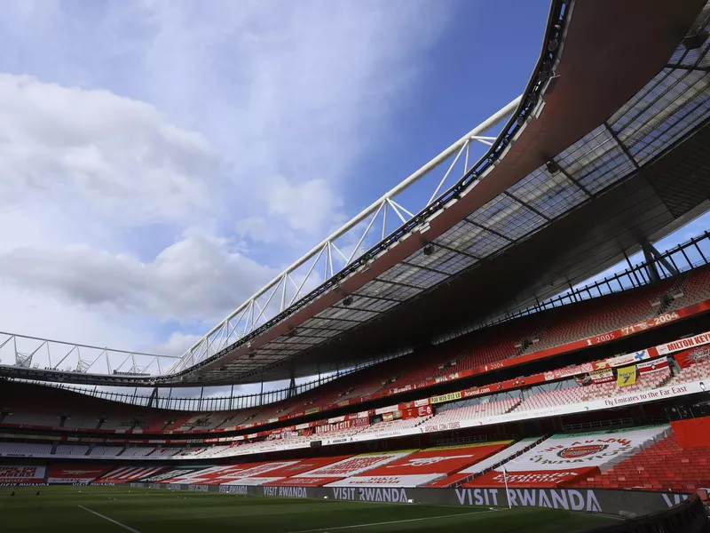 View inside Emirates Stadium