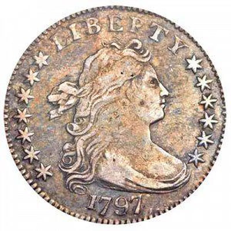 1797 dime face