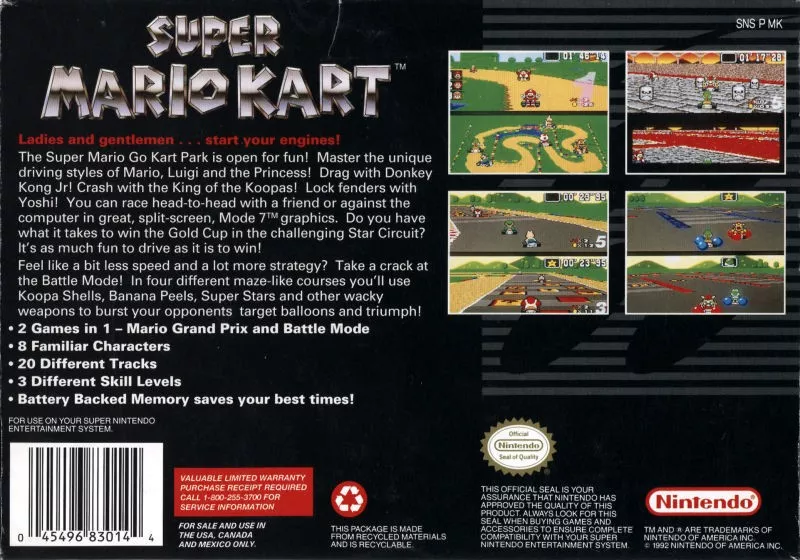 Super Mario Kart SNES