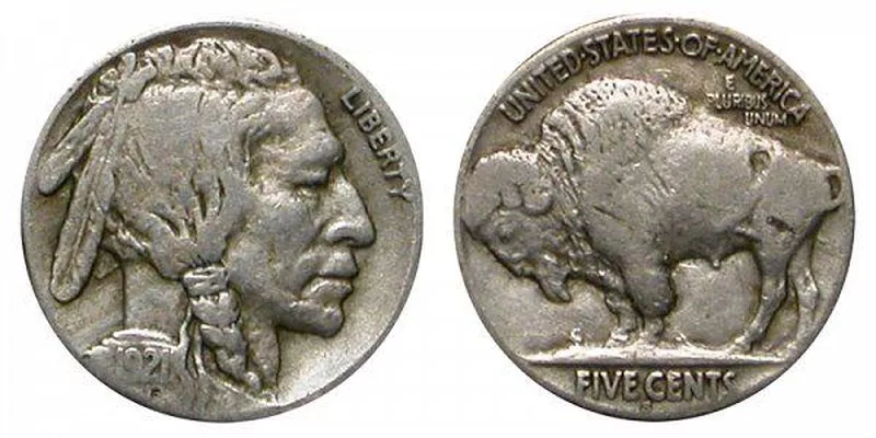 1921 S Buffalo Nickel