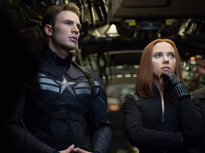 Captain america and black widow