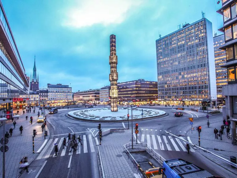 Sergels Torg square in Stockholm, Sweden