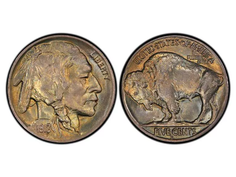 1918/7-D Buffalo Nickel