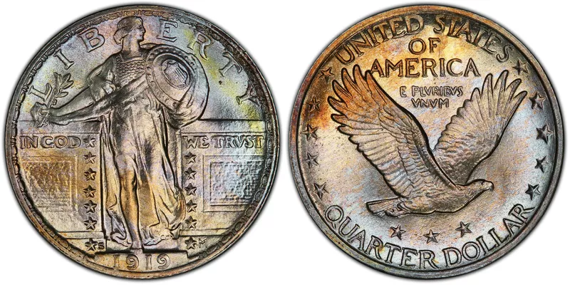 1919 S Standing Liberty Quarter