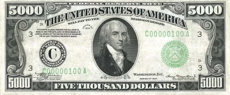 US $5000 Bill