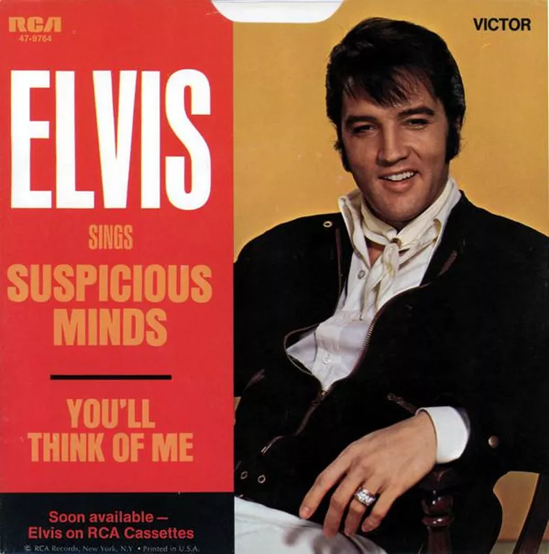 Suspicious Minds picture sleeve