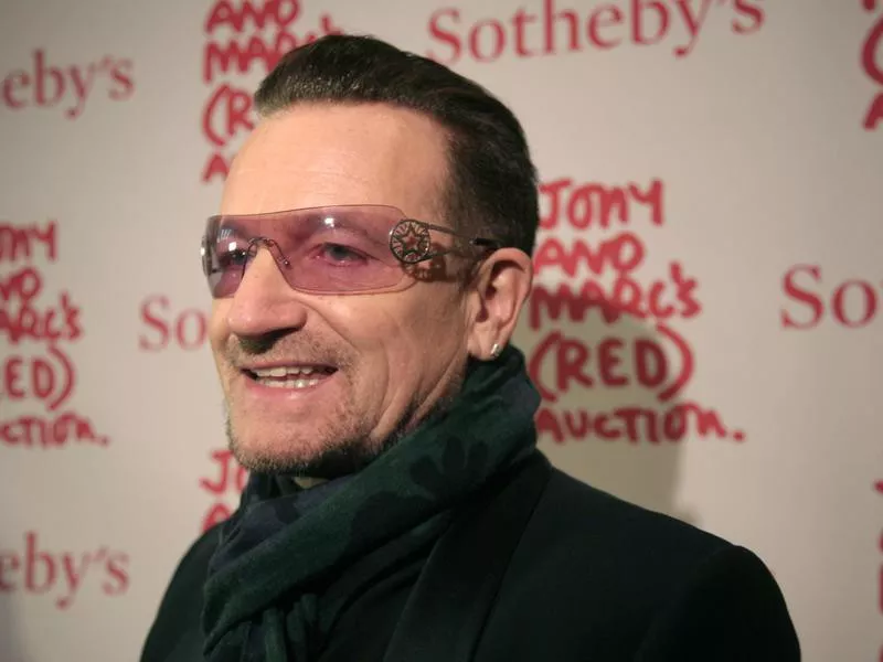 Bono smiling