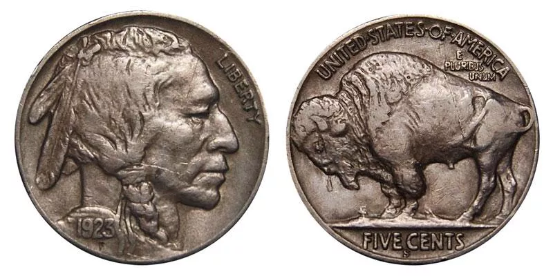 1923 S Buffalo Nickel