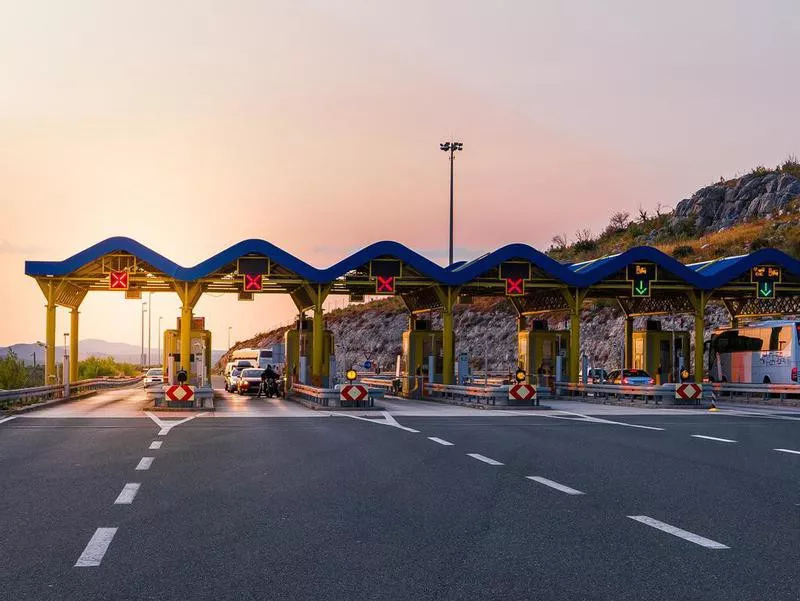 Toll Gate in Croatia