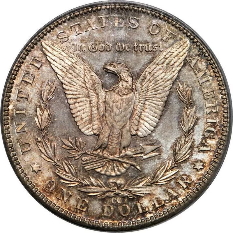 Back of 1889-CC Morgan Silver Dollar