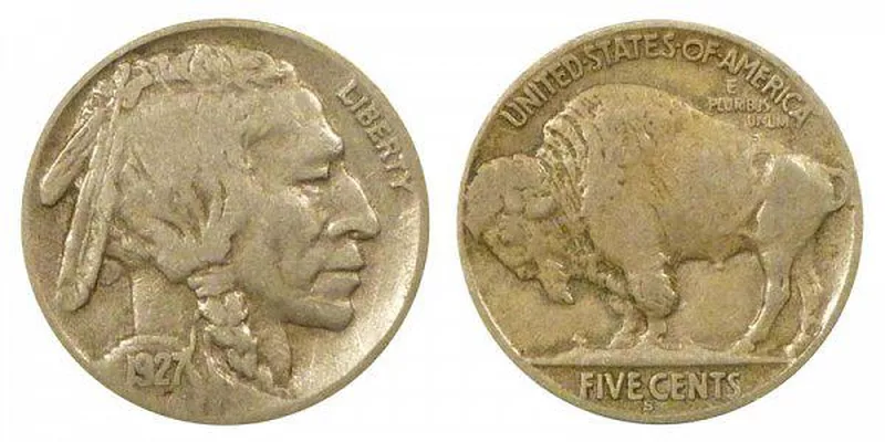 1927 S Buffalo Nickel