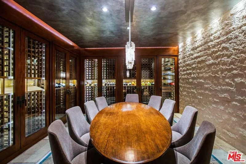 Matt Damon's wine room