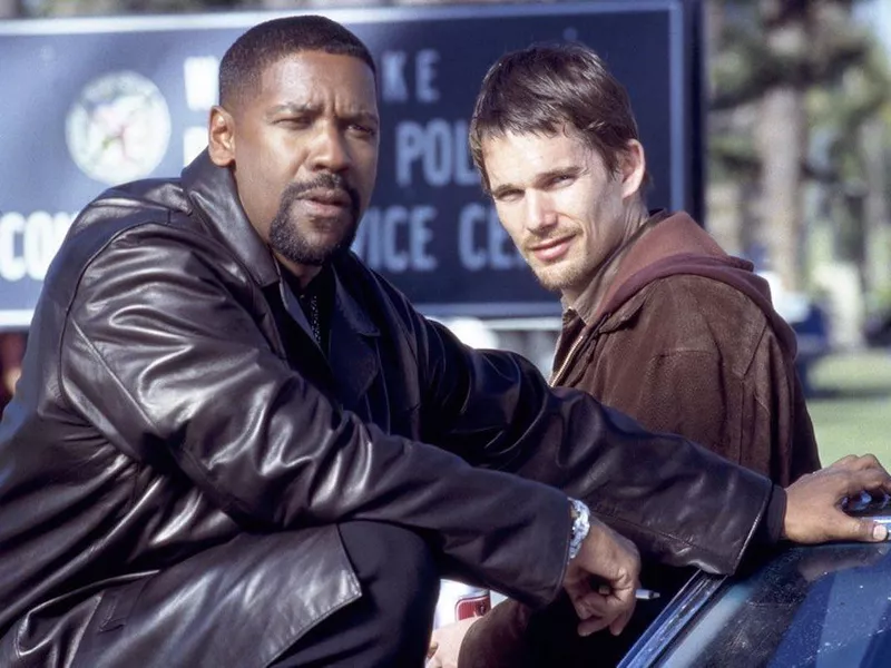 Denzel Washington and Ethan Hawke in Training Day