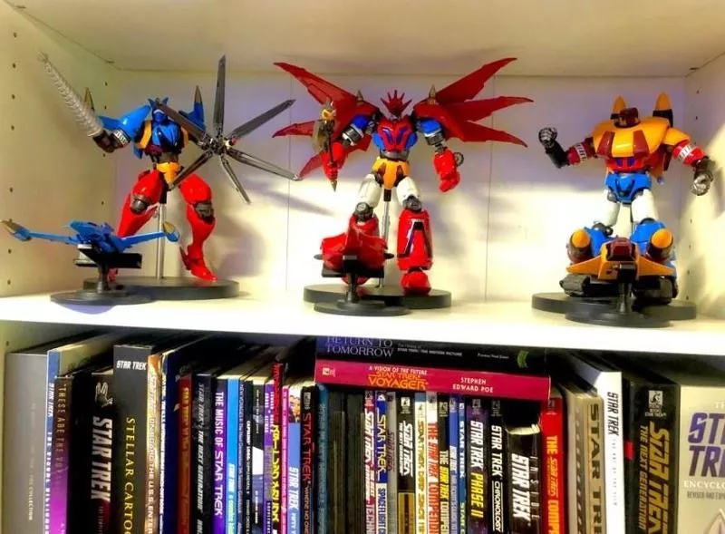 Deluxe Lion Set Voltron on a shelf