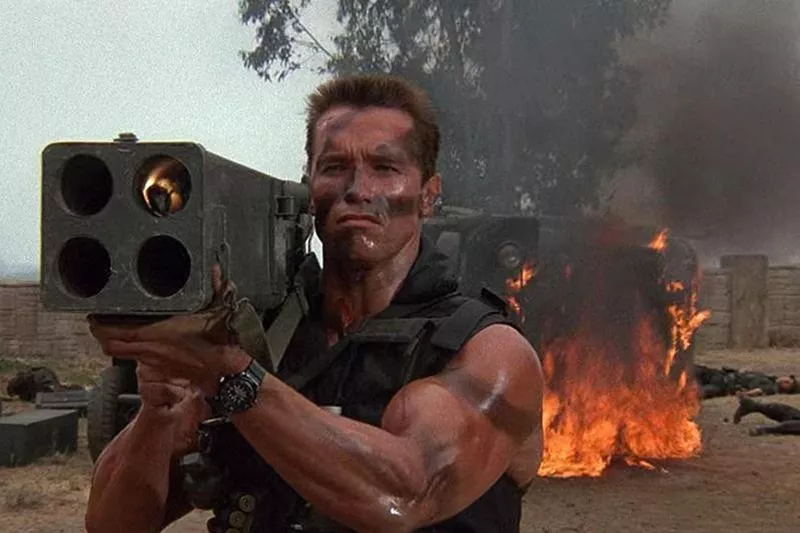 Arnold Schwarzenegger in Commando