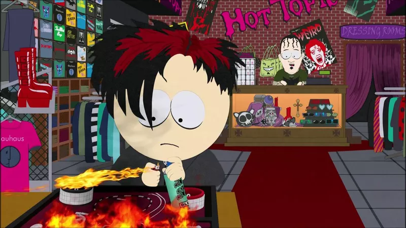 Burning down Hot Topic