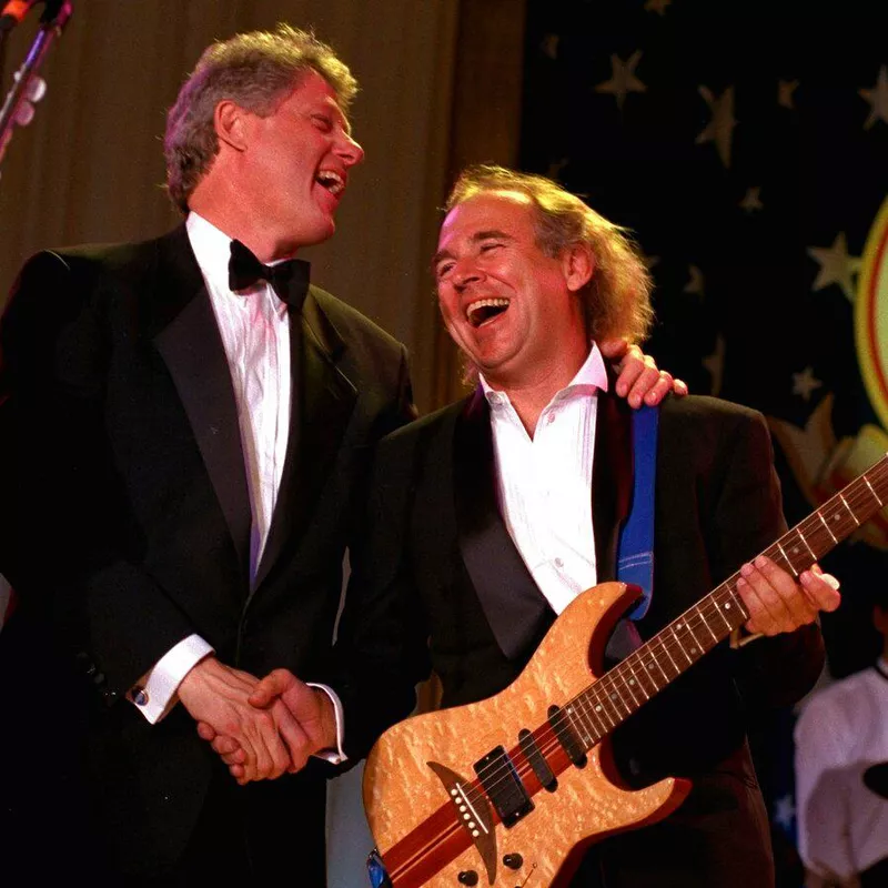 President Clinton with Jimmy Buffett