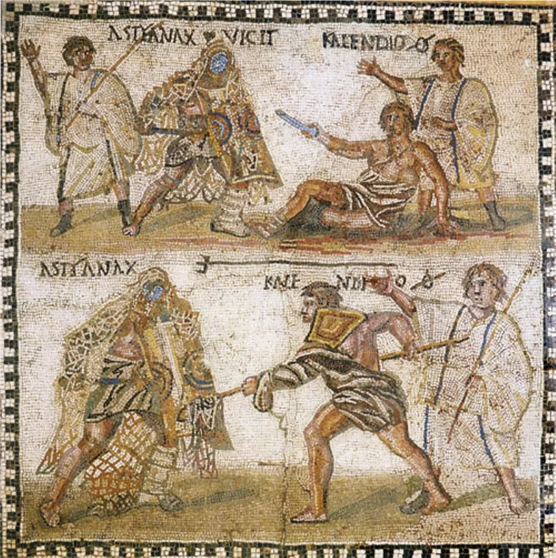 Gladiator mosaic