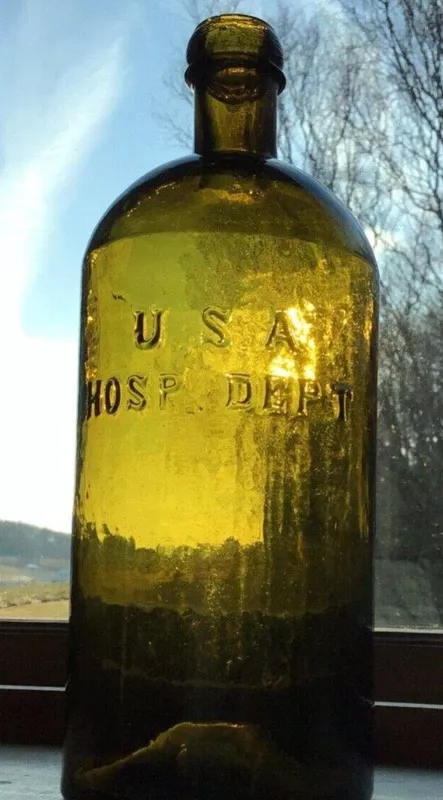 US Army Hospital Department Bottle