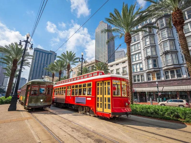 New Orleans, Louisiana, USA Street Cars