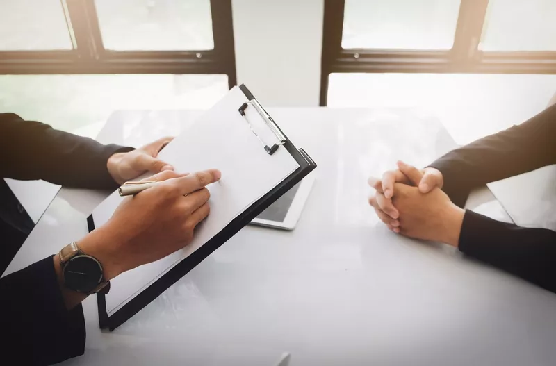 Clipboard and hands