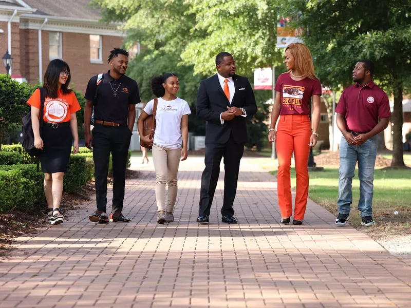 Students at Claflin University