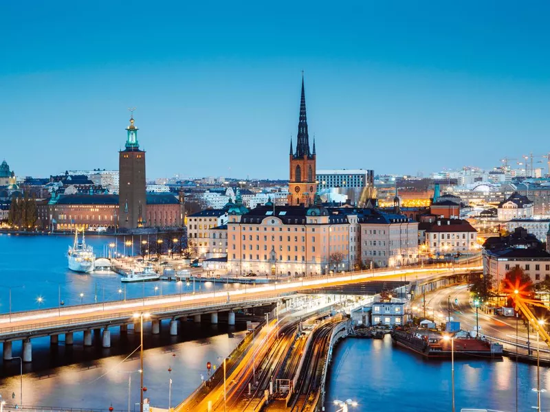 Stockholm skyline panorama