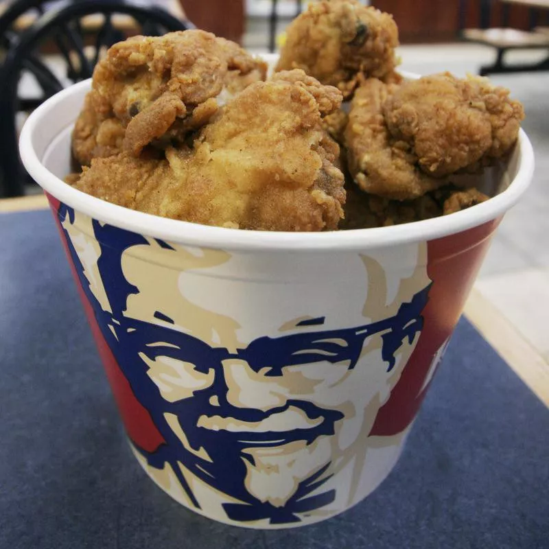 Bucket of KFC chicken