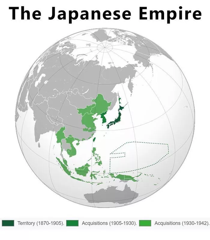 The Empire of Japan by 1942