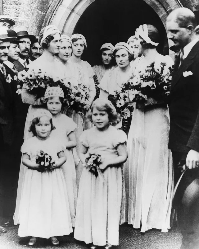 Princess Elizabeth at wedding