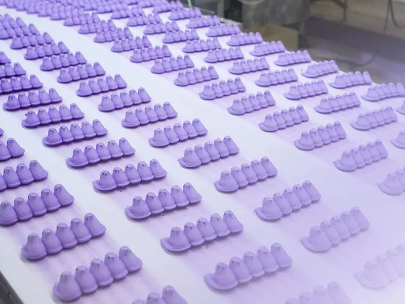 Peeps in the factory