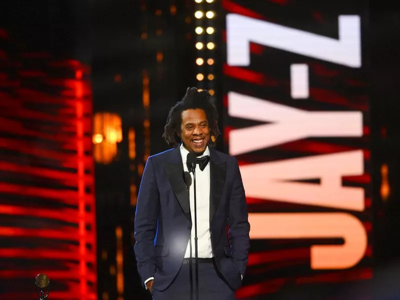 Jay-Z at the Rock and Roll Hall of Fame