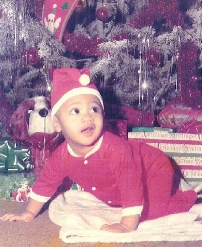 Dwayne The Rock Johnson as a baby