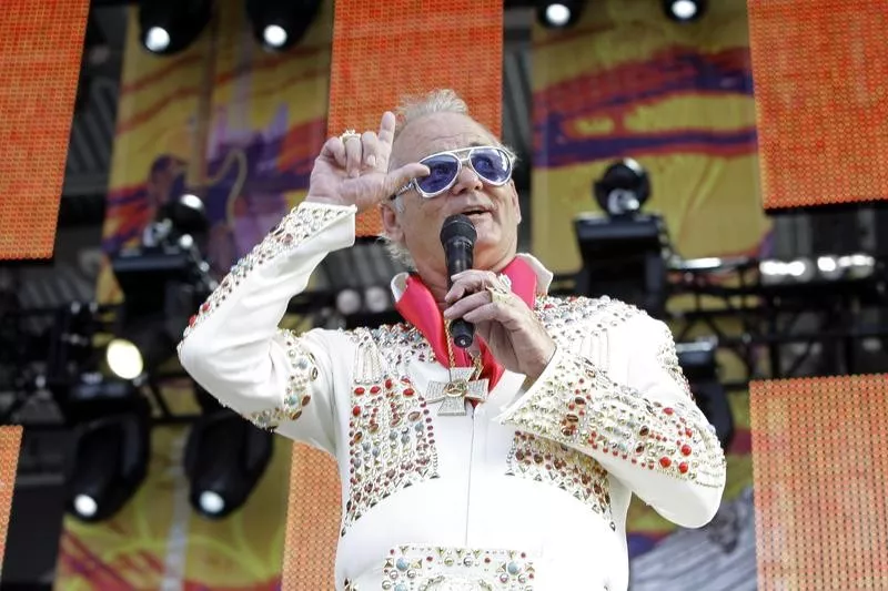 Bill Murray as Elvis at Crossroads Guitar Festival