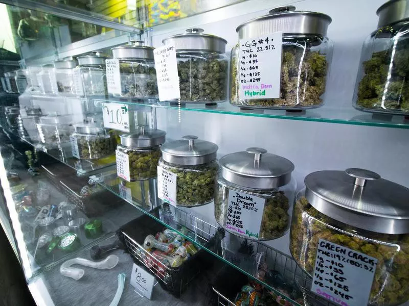 Marijuana at a retail store