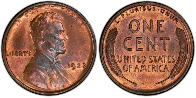 1922-D No D Strong Reverse penny