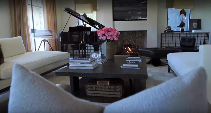 Kourtney Kardashian's living room