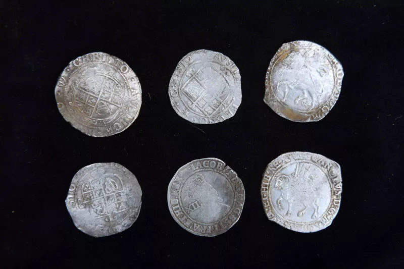 Six silver coins