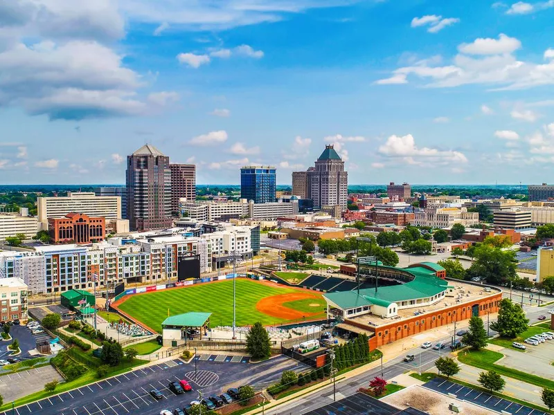 Downtown Greensboro North Carolina skyline