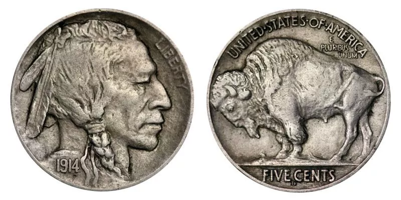 1914 D Buffalo Nickel